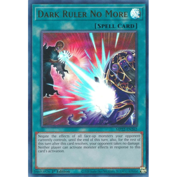 Yu-Gi-Oh TCG MP22-EN262 UR Dark Ruler No More Normal Spell