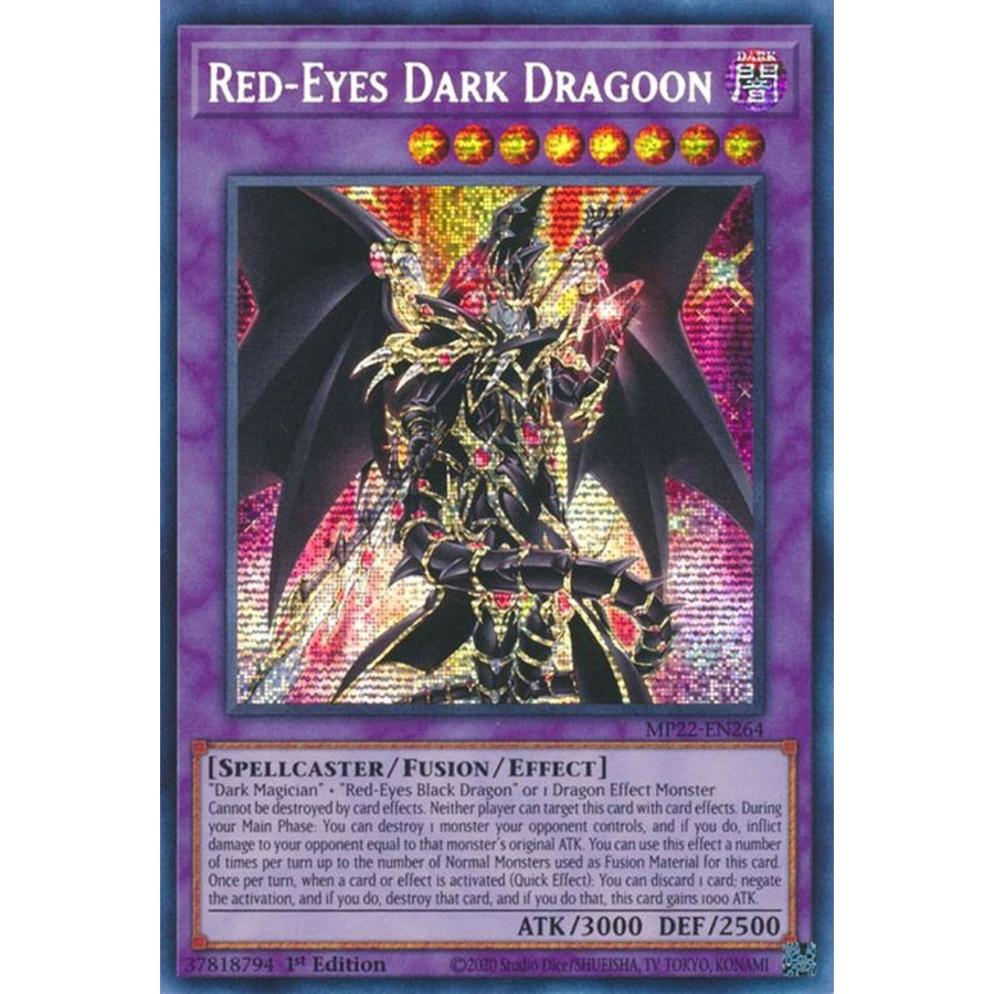 Yu-Gi-Oh TCG MP22-EN264 PSE Red-Eyes Dark Dragoon Effect Fusion Monster