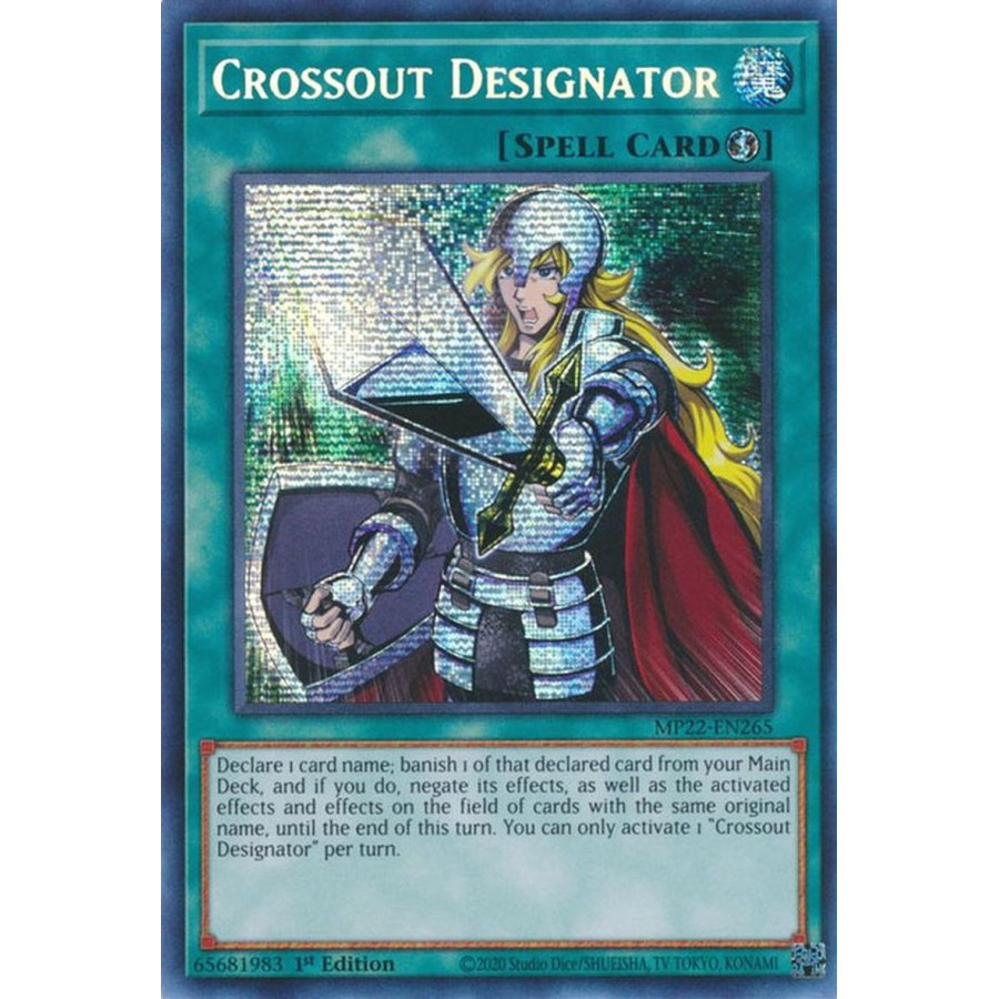 Yu-Gi-Oh TCG MP22-EN265 PSE Crossout Designator Quick-Play Spell