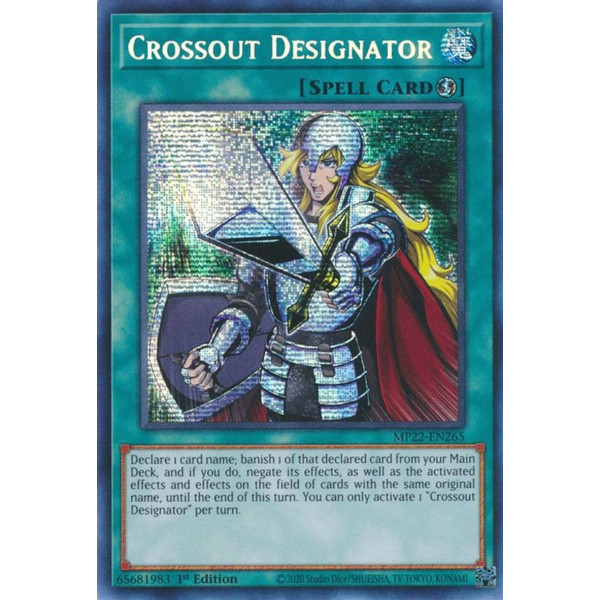 Yu-Gi-Oh TCG MP22-EN265 PSE Crossout Designator Quick-Play Spell