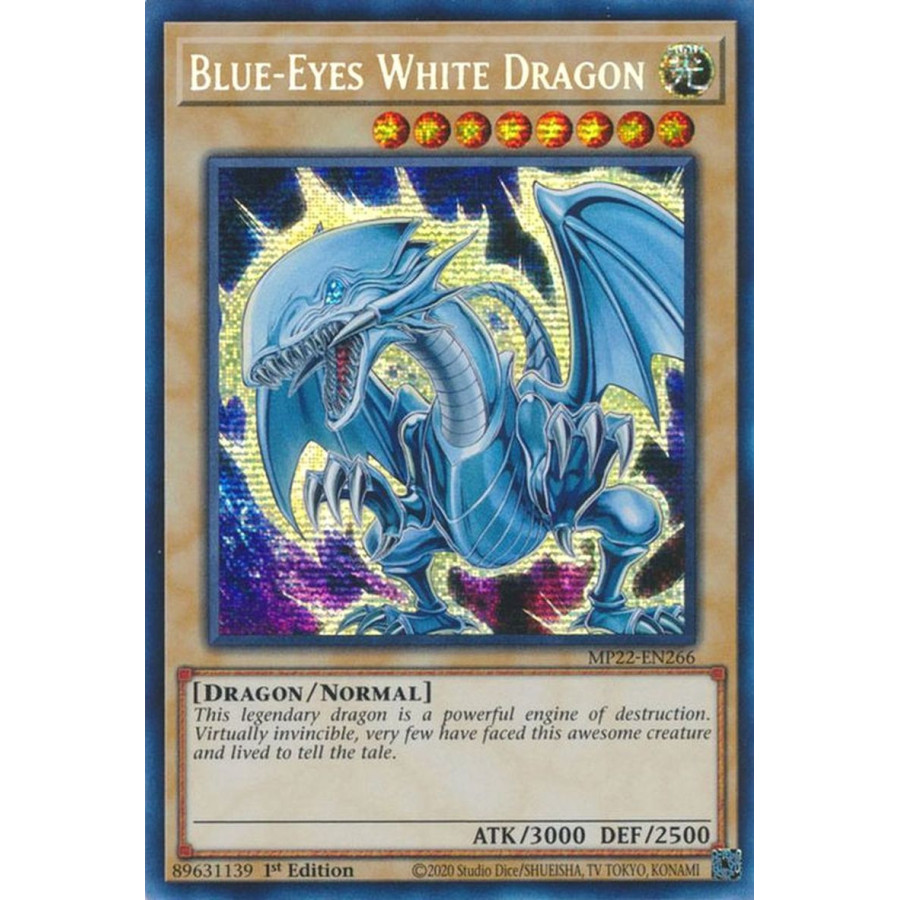 Yu-Gi-Oh TCG MP22-EN266 PSE Blue-Eyes White Dragon Normal Monster