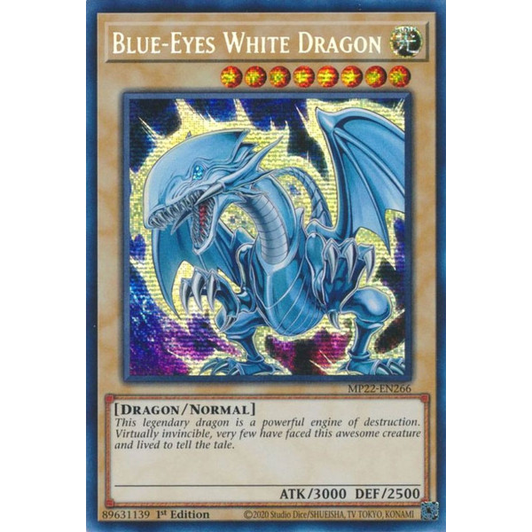 Yu-Gi-Oh TCG MP22-EN266 PSE Blue-Eyes White Dragon Normal Monster