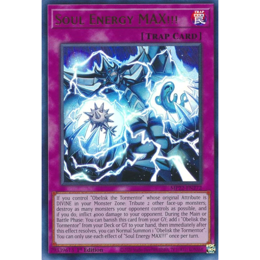 Yu-Gi-Oh TCG MP22-EN272 UR Soul Energy MAX!!! Normal Trap