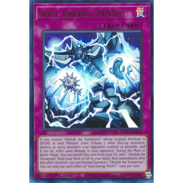 Yu-Gi-Oh TCG MP22-EN272 UR Soul Energy MAX!!! Normal Trap