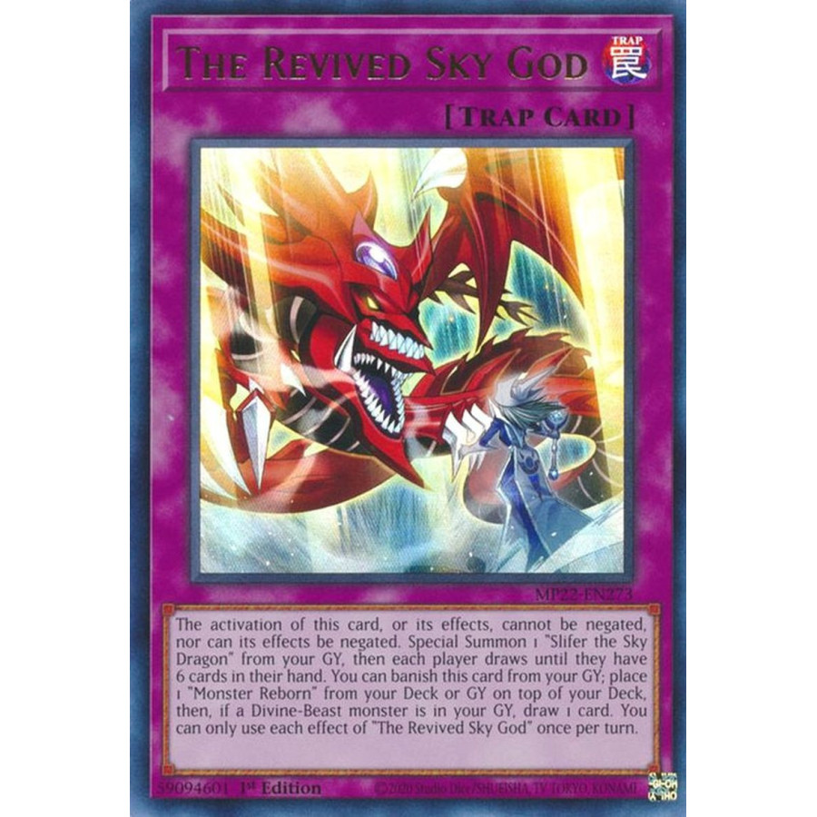 Yu-Gi-Oh TCG MP22-EN273 UR The Revived Sky God Normal Trap