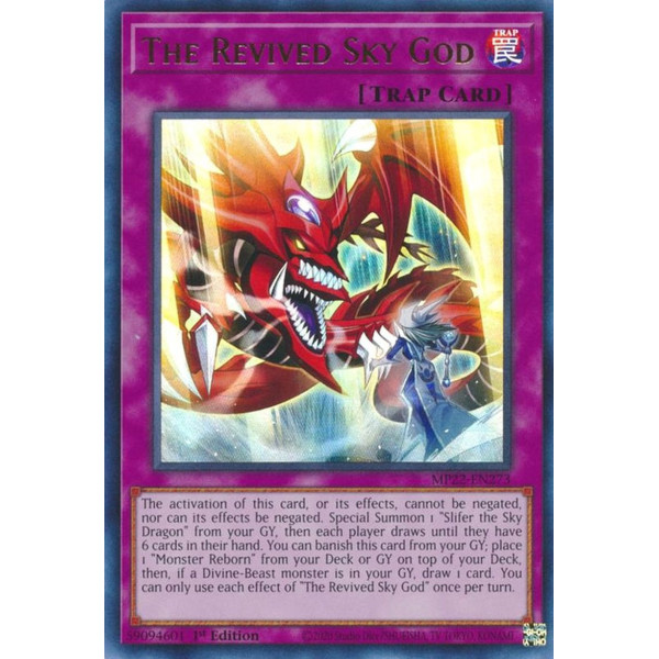 Yu-Gi-Oh TCG MP22-EN273 UR The Revived Sky God Normal Trap