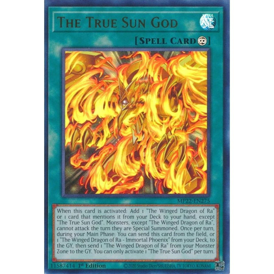 Yu-Gi-Oh TCG MP22-EN275 UR The True Sun God Continuous Spell