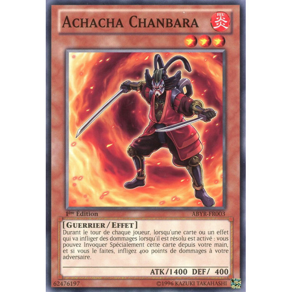 Yu-Gi-Oh TCG ABYR-FR003 C Achacha Chanbara L'Ascension des Abysses