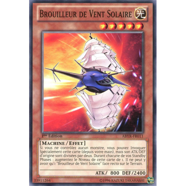 Yu-Gi-Oh TCG ABYR-FR011 C Brouilleur de Vent Solaire L'Ascension des Abysses