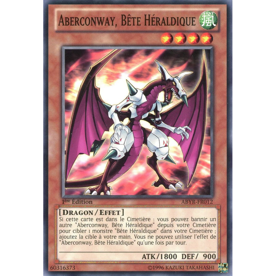 Yu-Gi-Oh TCG ABYR-FR012 C Aberconway, Bête Héraldique L'Ascension des Abysses