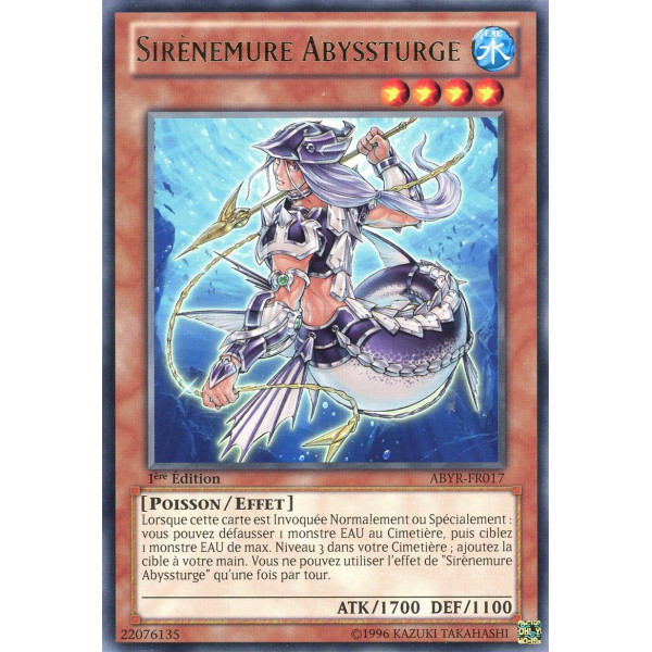 Yu-Gi-Oh TCG ABYR-FR017 R Sirènemure Abyssturge L'Ascension des Abysses
