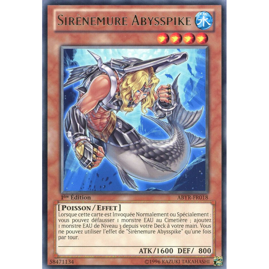 Yu-Gi-Oh TCG ABYR-FR018 R Sirènemure Abysspike L'Ascension des Abysses