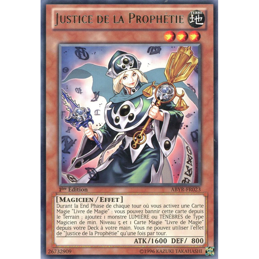 Yu-Gi-Oh TCG ABYR-FR023 R Justice de la Prophétie L'Ascension des Abysses
