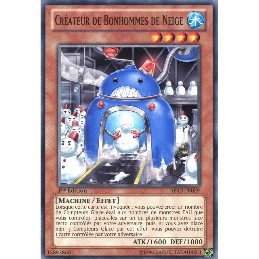 Yu-Gi-Oh TCG ABYR-FR029 C Créateur de Bonhommes de Neige L'Ascension des Abysses