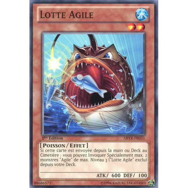 Yu-Gi-Oh TCG ABYR-FR031 C Lotte Agile L'Ascension des Abysses