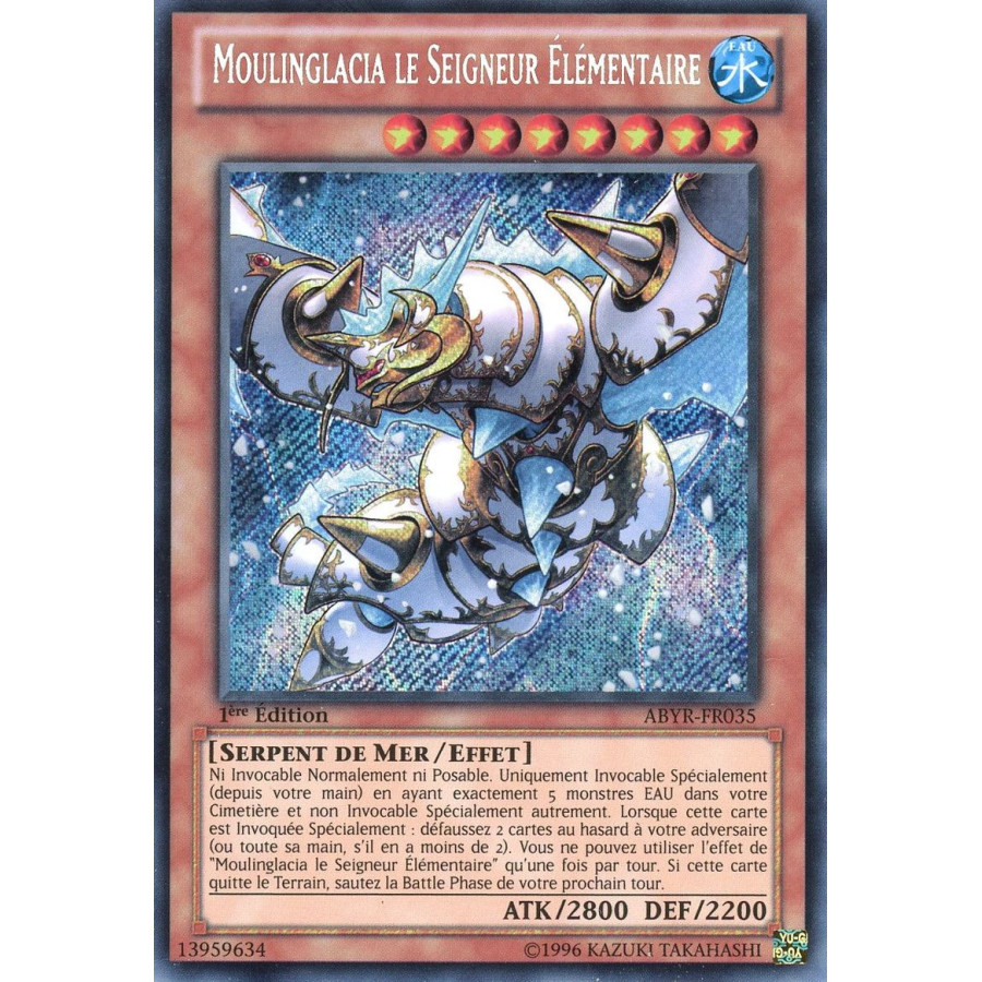Yu-Gi-Oh TCG ABYR-FR035 SE Moulinglacia le Seigneur Élémentaire L'Ascension des Abysses
