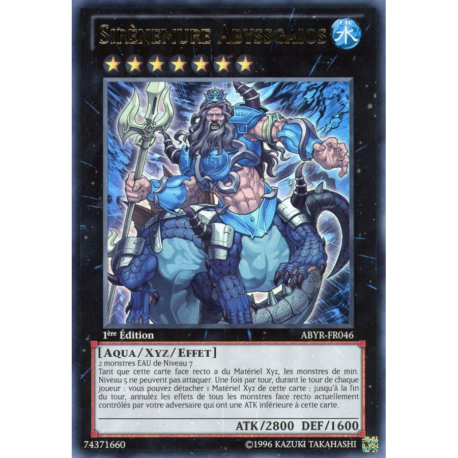 Yu-Gi-Oh TCG ABYR-FR046 UR Sirènemure Abyssgaios L'Ascension des Abysses