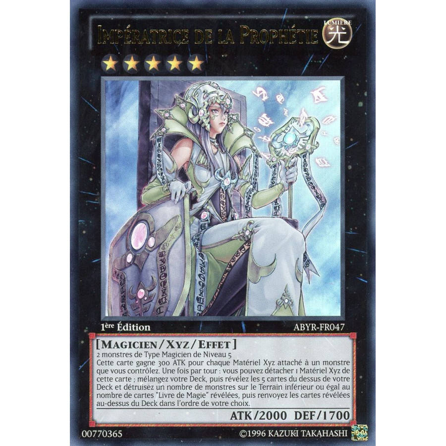 Yu-Gi-Oh TCG ABYR-FR047 UR Impératrice de la Prophétie L'Ascension des Abysses