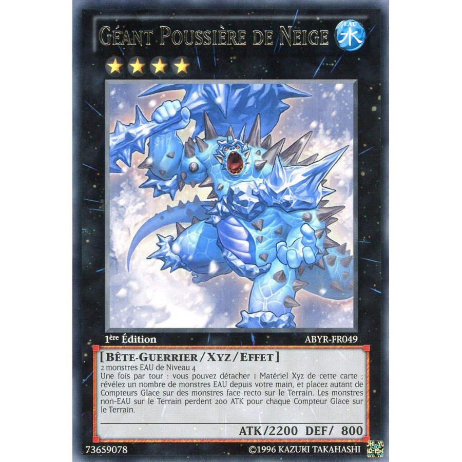 Yu-Gi-Oh TCG ABYR-FR049 R Géant Poussière de Neige L'Ascension des Abysses