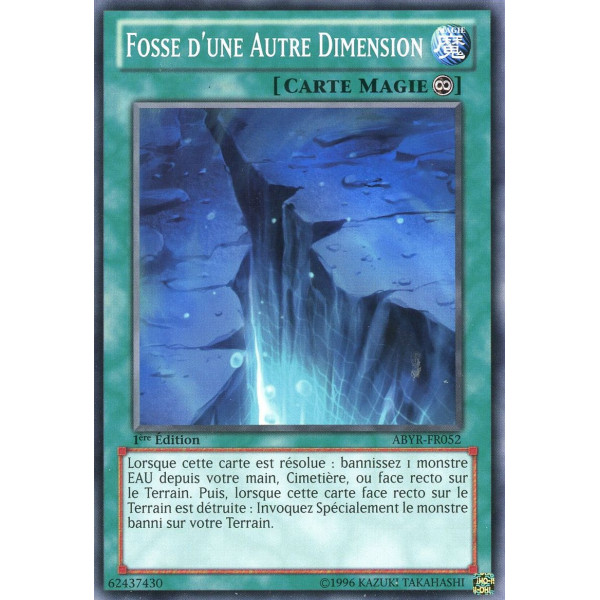Yu-Gi-Oh TCG ABYR-FR052 C Fosse d'une Autre Dimension L'Ascension des Abysses