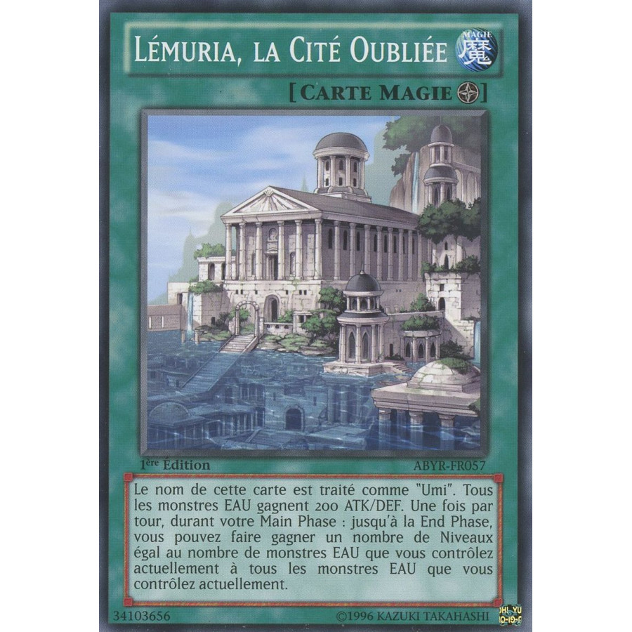 Yu-Gi-Oh TCG ABYR-FR057 C Lémuria, la Cité Oubliée L'Ascension des Abysses
