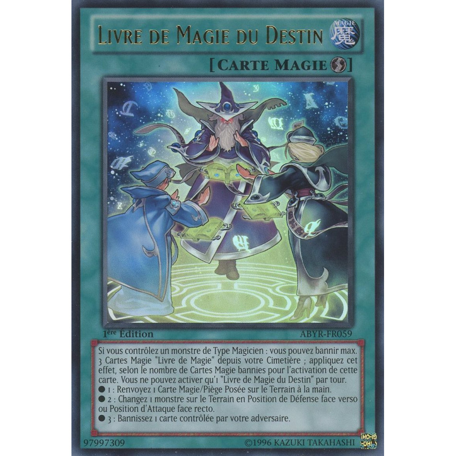 Yu-Gi-Oh TCG ABYR-FR059 UR Livre de Magie du Destin L'Ascension des Abysses