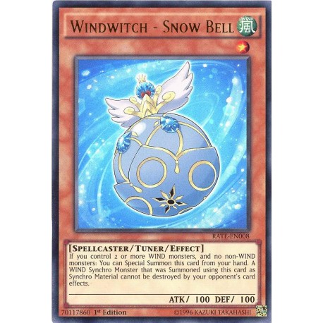 Yugioh Windwitch Snow Bell RATE-EN008 Ultra Rare 1st Edition