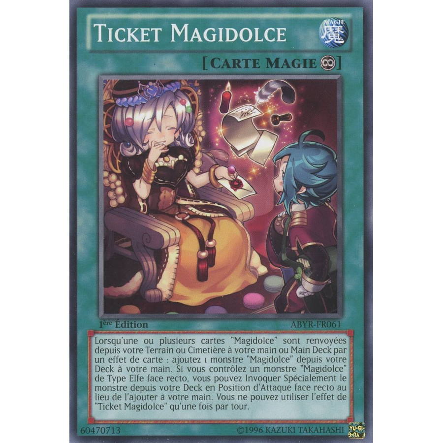 Yu-Gi-Oh TCG ABYR-FR061 C Ticket Magidolce L'Ascension des Abysses