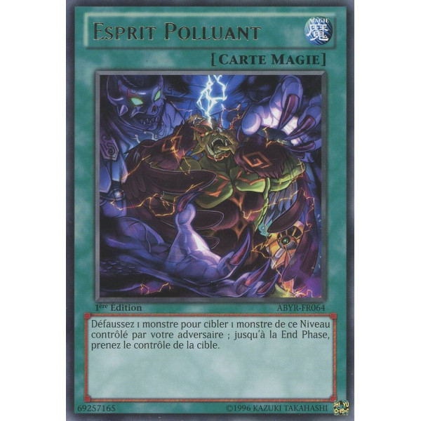 Yu-Gi-Oh TCG ABYR-FR064 R Esprit Polluant L'Ascension des Abysses