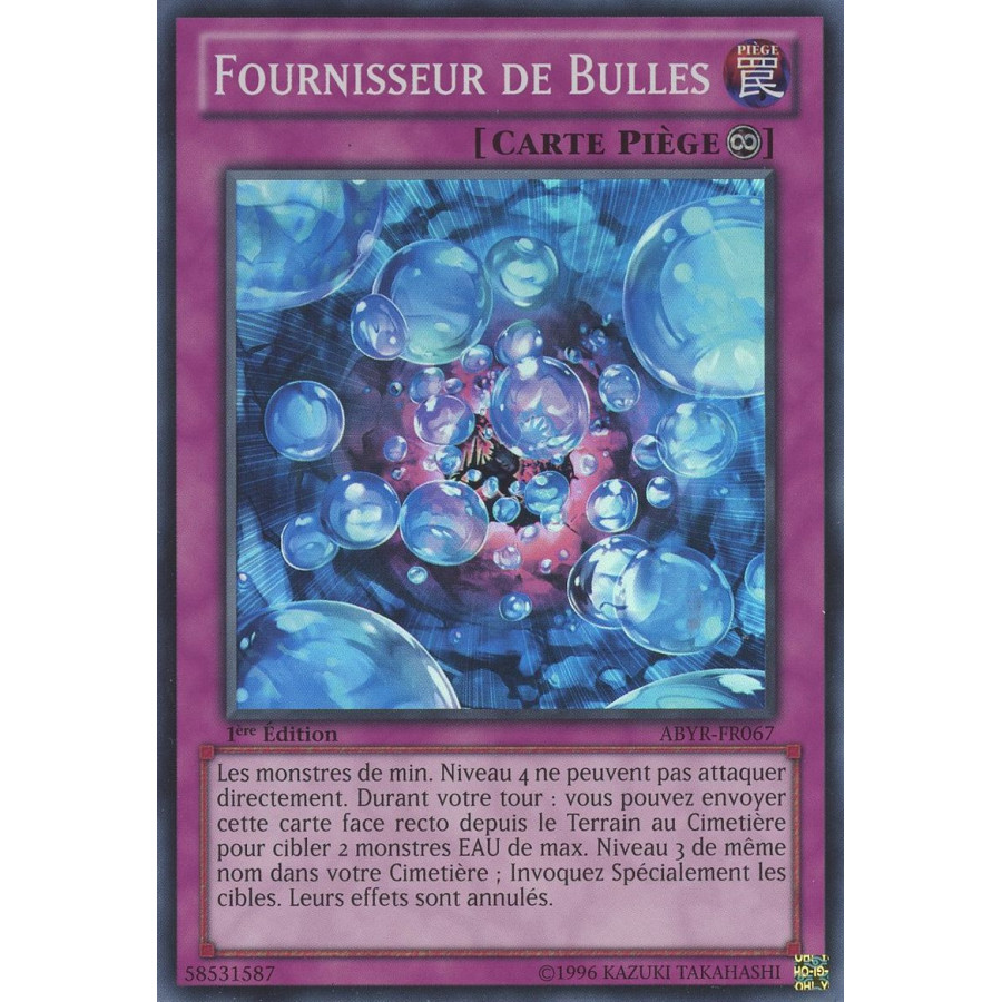 Yu-Gi-Oh TCG ABYR-FR067 SR Fournisseur de Bulles L'Ascension des Abysses