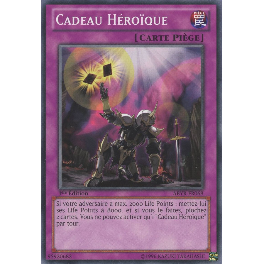 Yu-Gi-Oh TCG ABYR-FR068 C Cadeau Héroïque L'Ascension des Abysses