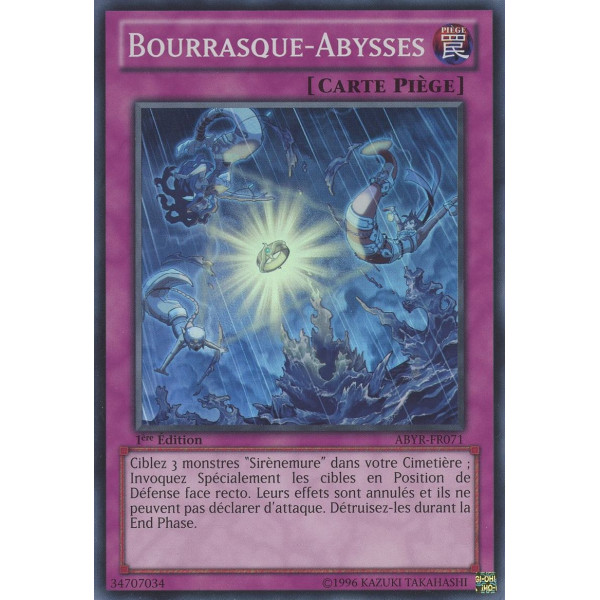 Yu-Gi-Oh TCG ABYR-FR071 SR Bourrasque-Abysses L'Ascension des Abysses