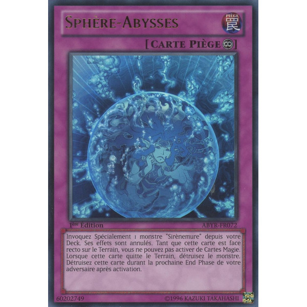Yu-Gi-Oh TCG ABYR-FR072 UR Sphère-Abysses L'Ascension des Abysses