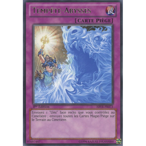 Yu-Gi-Oh TCG ABYR-FR073 R Tempête-Abysses L'Ascension des Abysses