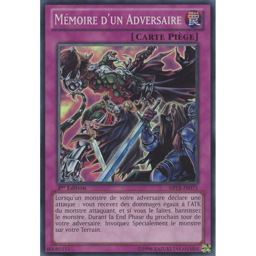Yu-Gi-Oh TCG ABYR-FR075 SR Mémoire d'un Adversaire L'Ascension des Abysses