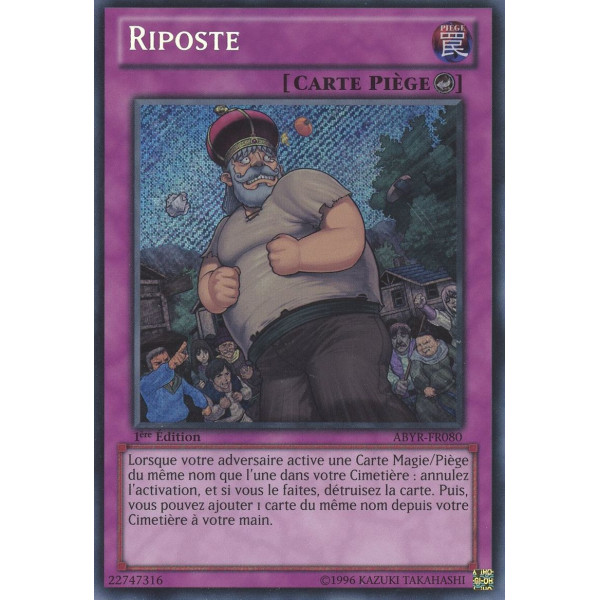 Yu-Gi-Oh TCG ABYR-FR080 SE Riposte L'Ascension des Abysses