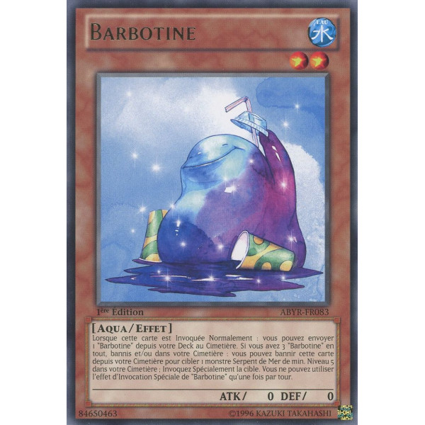 Yu-Gi-Oh TCG ABYR-FR083 R Barbotine L'Ascension des Abysses