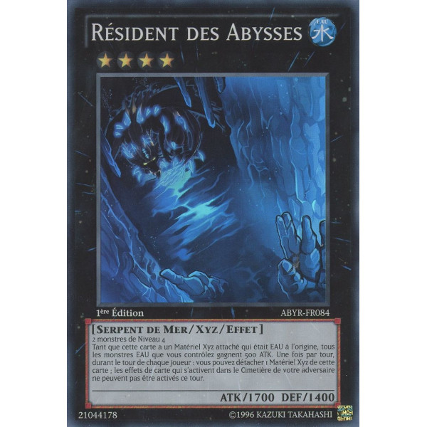 Yu-Gi-Oh TCG ABYR-FR084 SR Résident des Abysses L'Ascension des Abysses
