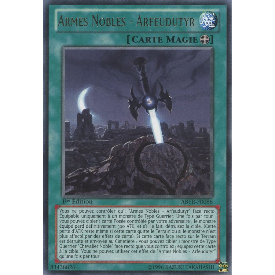 Yu-Gi-Oh TCG ABYR-FR086 R Armes Nobles - Arfeudutyr L'Ascension des Abysses