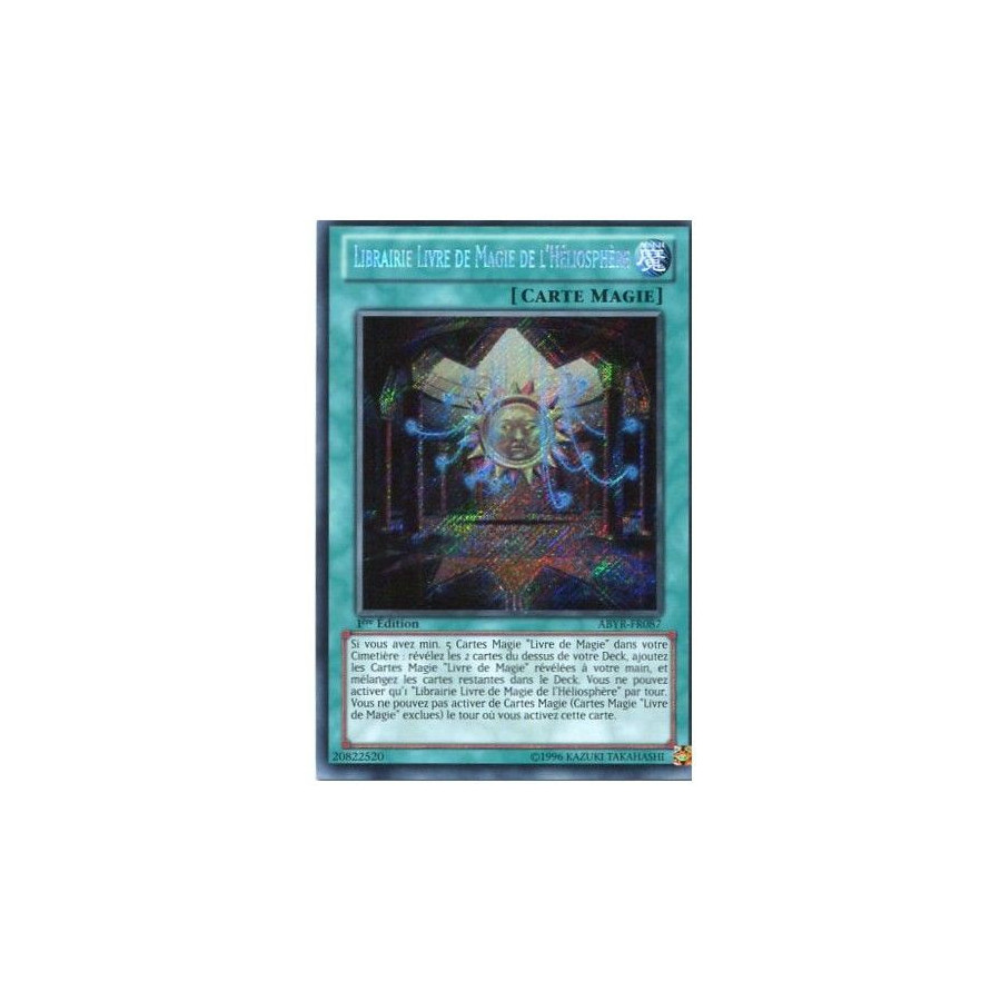 Yu-Gi-Oh TCG ABYR-FR087 SE Librairie Livre de Magie de l'Héliosphère L'Ascension des Abysses