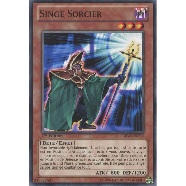 Yu-Gi-Oh TCG ABYR-FR092 C Singe Sorcier L'Ascension des Abysses