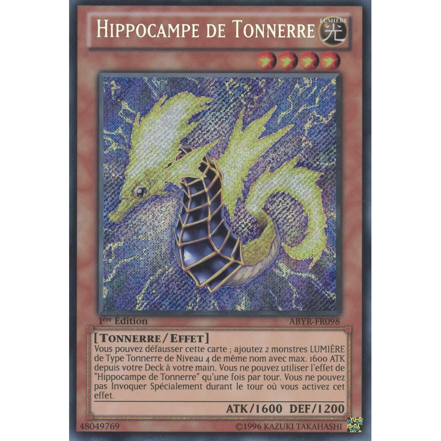 Yu-Gi-Oh TCG ABYR-FR098 SE Hippocampe de Tonnerre L'Ascension des Abysses