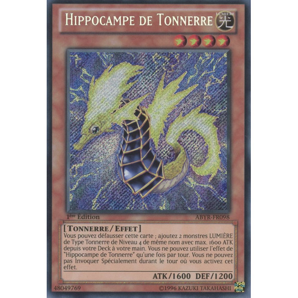 Yu-Gi-Oh TCG ABYR-FR098 SE Hippocampe de Tonnerre L'Ascension des Abysses