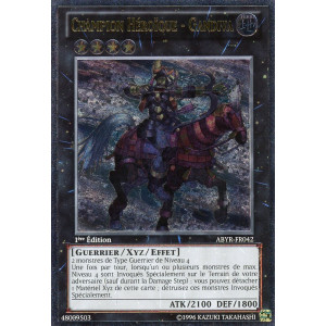 Yu-Gi-Oh TCG ABYR-FR042 UL Champion Héroïque - Gandiva L'Ascension des Abysses