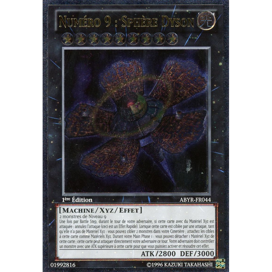 Yu-Gi-Oh TCG ABYR-FR044 UL Numéro 9 : Sphère Dyson L'Ascension des Abysses