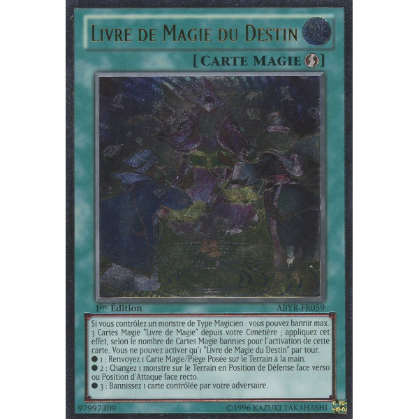 Yu-Gi-Oh TCG ABYR-FR059 UL Livre de Magie du Destin L'Ascension des Abysses