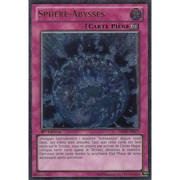 Yu-Gi-Oh TCG ABYR-FR072 UL Sphère-Abysses L'Ascension des Abysses