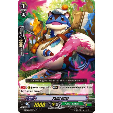 Vanguard_TCG_card_G-BT02_086EN_C_Paint_Otter_Soaring_Ascent_of_Gale_Blossom