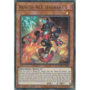 Yu-Gi-Oh TCG AMDE-EN004 UR Rescue-ACE Hydrant Amazing Defenders