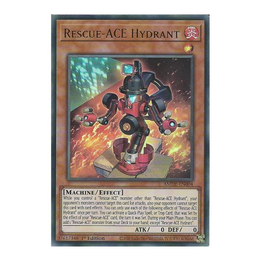 Yu-Gi-Oh TCG AMDE-EN004 UR Rescue-ACE Hydrant Amazing Defenders